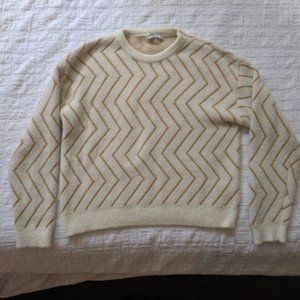 FRNCH, Nadeto Vertical Zig Zag Print Sweater Size